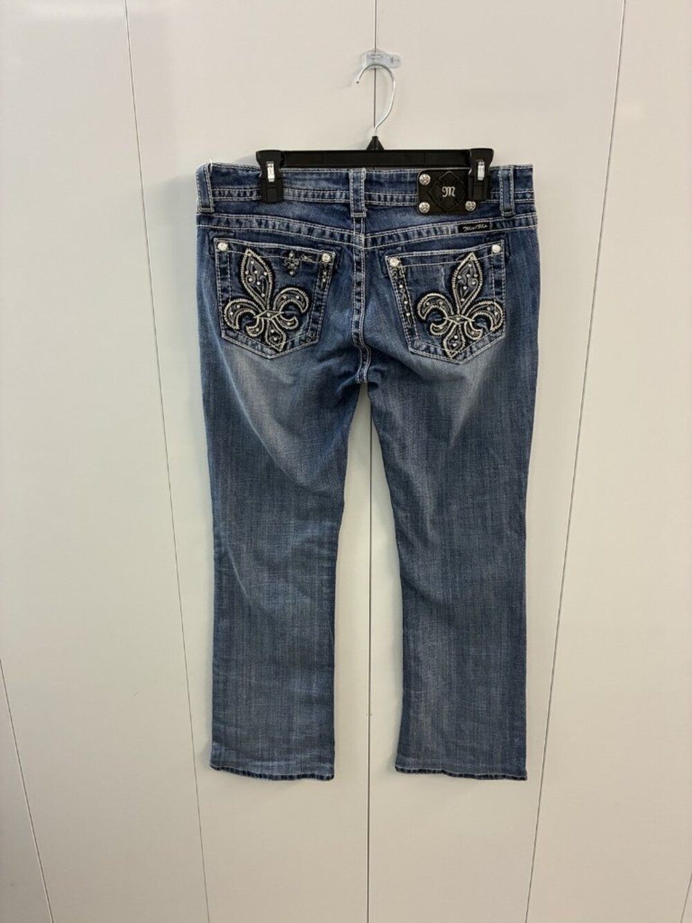Miss Me Jeans Women’s 31 Boot Blue Low Rise Embroidered - Coastal Cowgirl